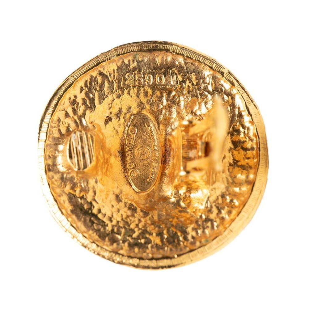 CHANEL Gold Logo Earrings - Picture 4 of 4